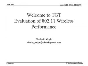 Nov 2004 doc IEEE 802 11 041389 r