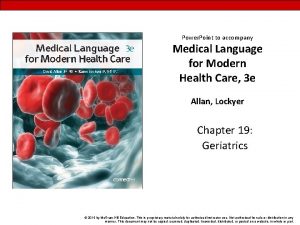 Power Point to accompany Medical Language for Modern