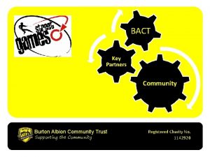 BACT Key Partners Community Burton Albion Community Trust