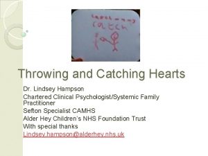 Throwing and Catching Hearts Dr Lindsey Hampson Chartered
