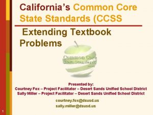 Californias Common Core State Standards CCSS Extending Textbook