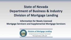 State of Nevada Department of Business Industry Division