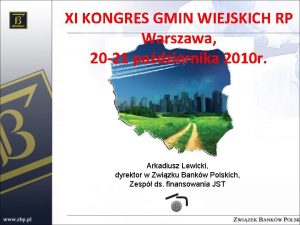 XI KONGRES GMIN WIEJSKICH RP Warszawa 20 21