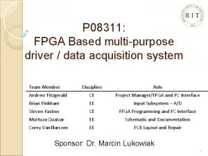 P 08311 FPGA Based multipurpose driver data acquisition