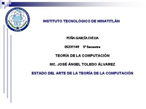 INSTITUTO TECNOLGICO DE MINATITLN PEA GARCA EVELIA 05231149