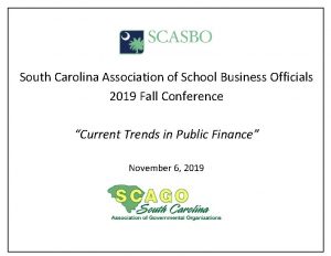 South Carolina Association of School Business Officials 2019
