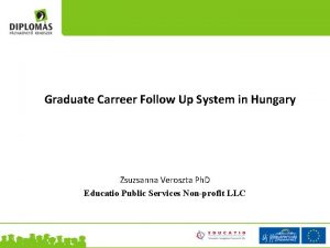 Graduate Carreer Follow Up System in Hungary Zsuzsanna