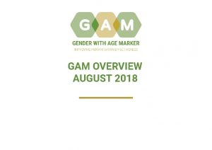 GAM OVERVIEW AUGUST 2018 Why was the GAM