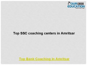 Top SSC coaching centers in Amritsar Top Bank