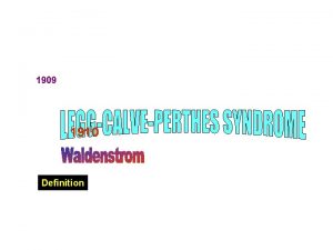 1909 1910 Definition Trauma Congenital 1950 s CDH