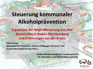 Steuerung kommunaler Alkoholprvention Ergebnisse der Begleitforschung von drei