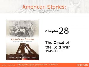 American Stories A History of the United States