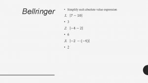 Bellringer 1 4 Measuring Segments and Angles Postulate