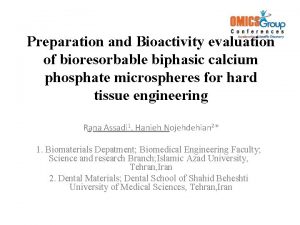 Preparation and Bioactivity evaluation of bioresorbable biphasic calcium