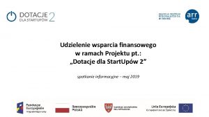 Udzielenie wsparcia finansowego w ramach Projektu pt Dotacje