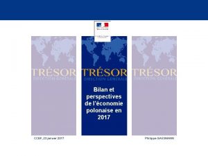 Bilan et perspectives de lconomie polonaise en 2017