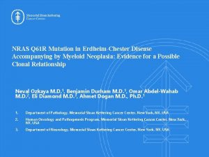 NRAS Q 61 R Mutation in ErdheimChester Disease