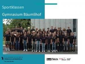 Sportklassen Gymnasium Bumlihof Informationsabend vom 10 12 2019