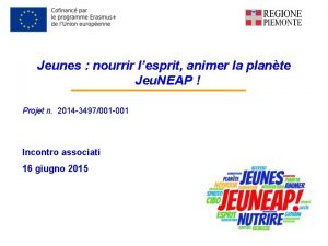 Jeunes nourrir lesprit animer la plante Jeu NEAP