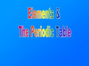 What is the periodic table A compact way