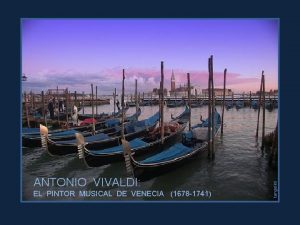 EL PINTOR MUSICAL DE VENECIA 1678 1741 tangelini