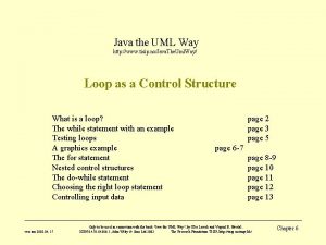 Java the UML Way http www tisip noJava