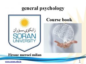 general psychology Course book Firouz meroei milan www