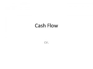 Cash Flow cv Co je Cash Flow tok