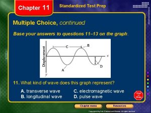 Chapter 11 Standardized Test Prep Multiple Choice continued
