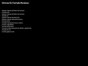 Virmax Ds Female Reviews solaray viramax yohimbe free
