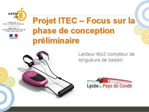 Projet ITEC Focus sur la phase de conception