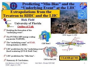 Predicting MinBias and the Underlying Event at the