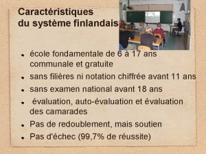 Caractristiques du systme finlandais cole fondamentale de 6