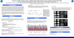 Depression of CBF in Alzheimers Disease and Mild