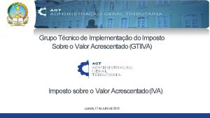 Grupo Tcnico de Implementao do Imposto Sobre o