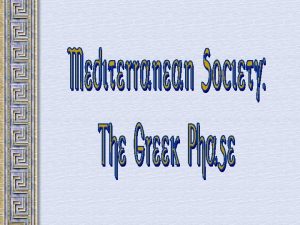 The Bronze Age Mediterranean Region Bronze Age Greece