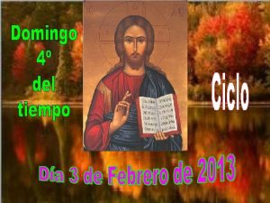 El evangelio de este domingo comienza con la