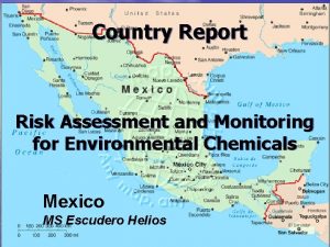 Country Report Risk Assessment and Monitoring for Environmental