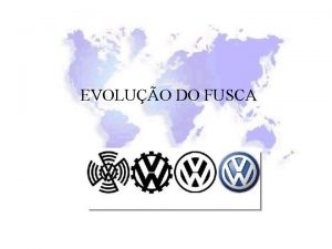 EVOLUO DO FUSCA Lanado oficialmente em 1 935