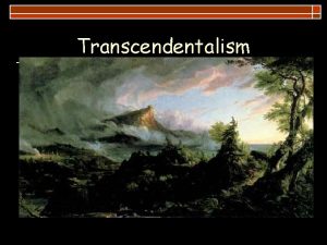 Transcendentalism anticipation guide