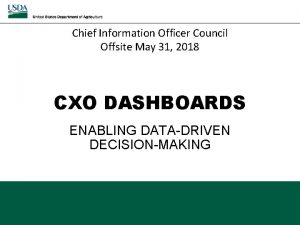 Chief Information Officer Council Offsite May 31 2018