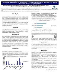 ESTUDO EPIDEMIOLGICO DA DOENA VASCULAR ENCEFLICA NO HOSPITAL