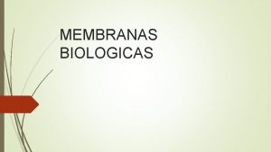 MEMBRANAS BIOLOGICAS CONTENIDO COMPOSICON Y ESTRUCTURA DE LAS