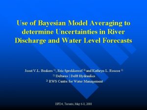 Use of Bayesian Model Averaging to determine Uncertainties