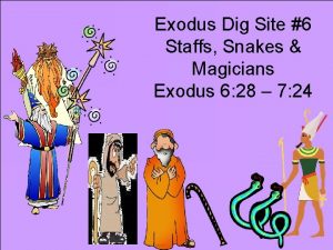 Exodus Dig Site 6 Staffs Snakes Magicians Exodus