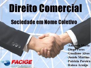 Direito Comercial Sociedade em Nome Coletivo Amanda Maria