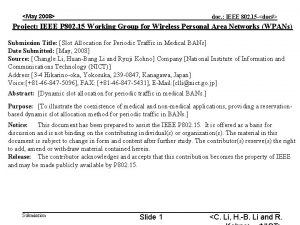 May 2008 doc IEEE 802 15 doc Project