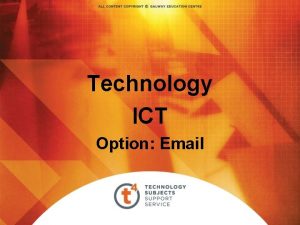 Technology ICT Option Email Email Electronic mail is