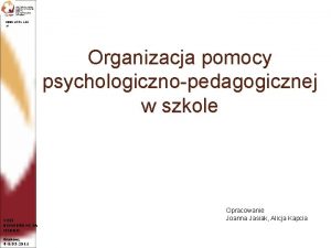www oskko edu pl Organizacja pomocy psychologicznopedagogicznej w