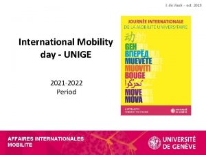 I de Vinck oct 2019 International Mobility day